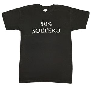 Men's "50% Soltero" Graphic Tee Size Small